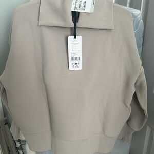 Varley Women's Cowl Neck Sweater in Light Beige